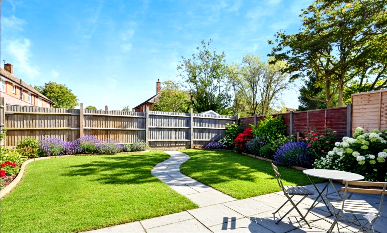 Private garden area