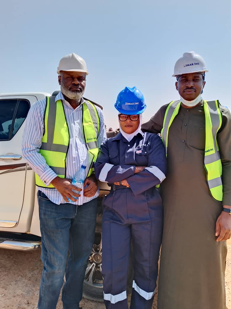 Zimar directors inspect a fabrication line